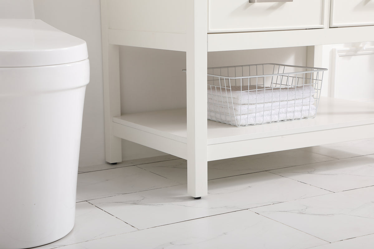 36 inch Single bathroom vanity in white