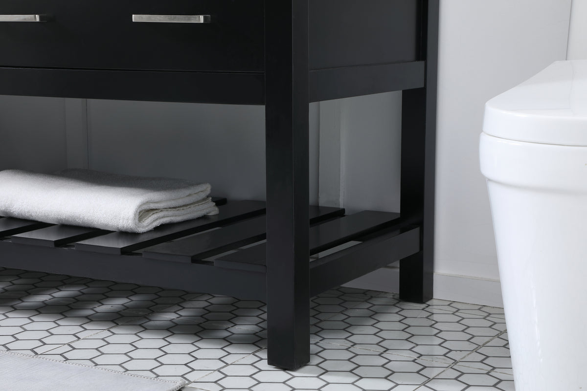 72 inch double bathroom vanity in black