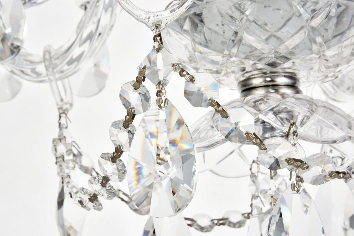 Elle Collection Pendant D17in H18in Lt:4 Chrome Finish