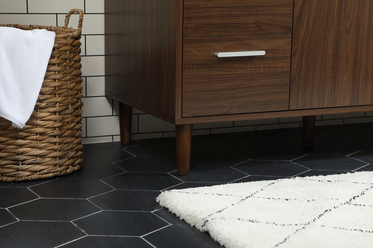 48 inch bathroom vanity in Walnut