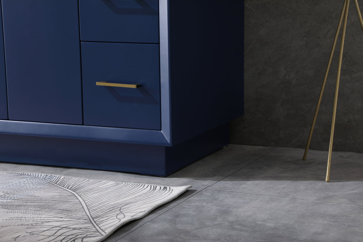 42 Inch SIngle Bathroom Vanity In Blue