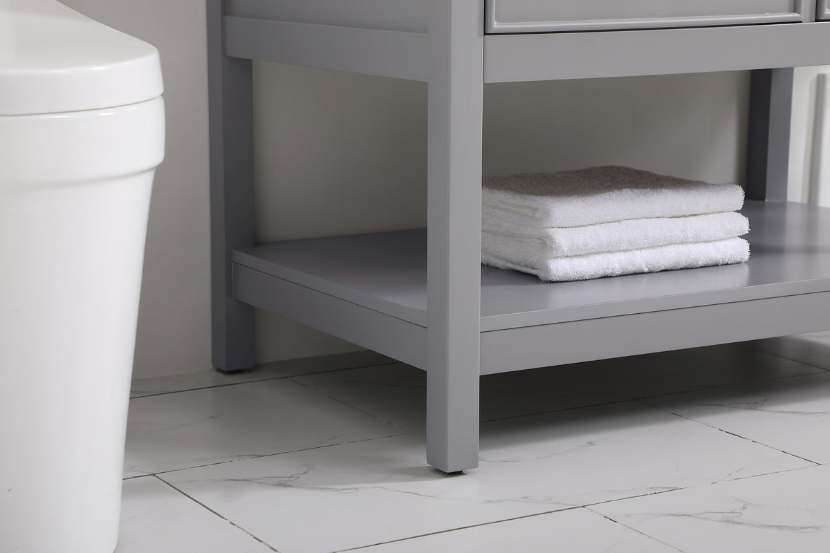 36 inch Single bathroom vanity in gray