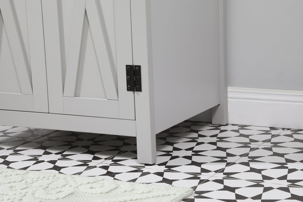 24 inch Single bathroom vanity in grey