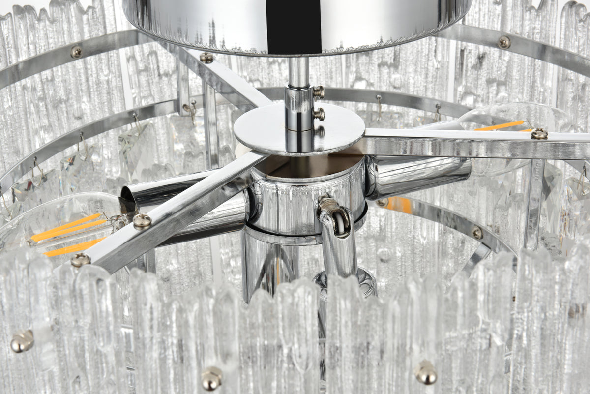 Emilia 15 inch Flush Mount Light in Chrome