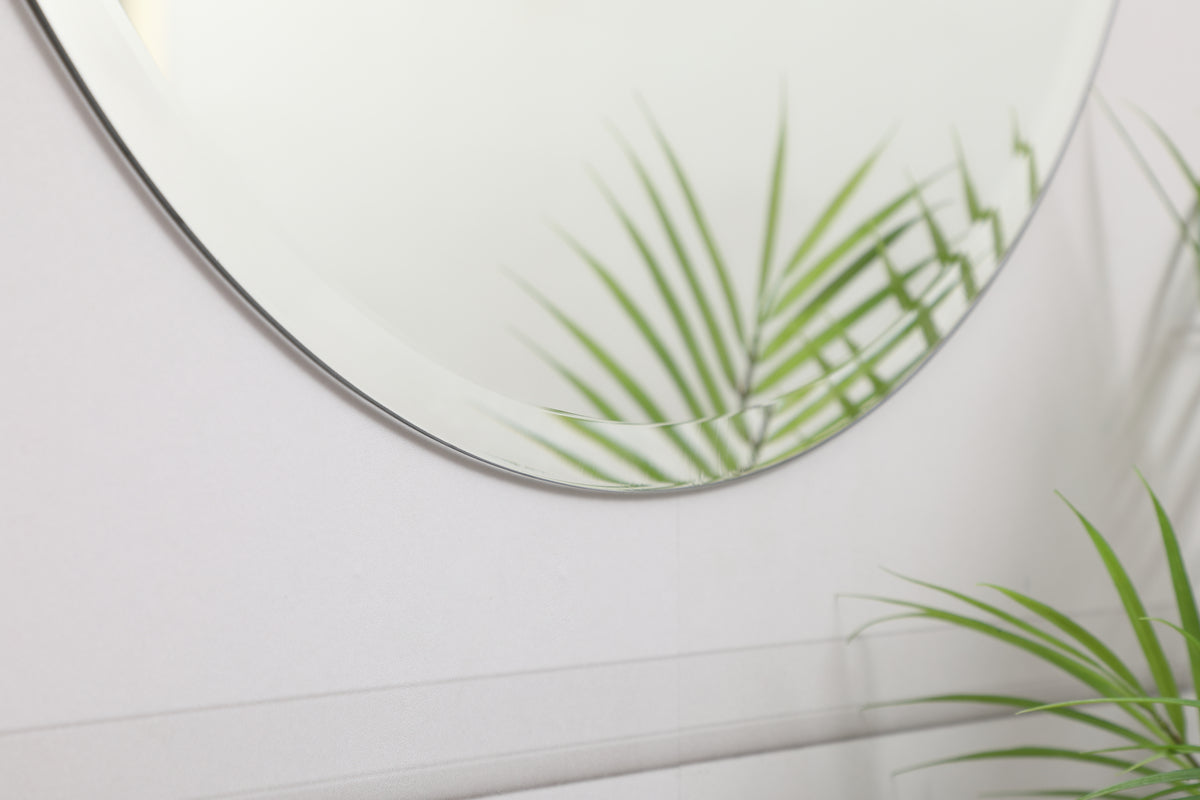 Gracin Round Mirror 24 inch in Clear