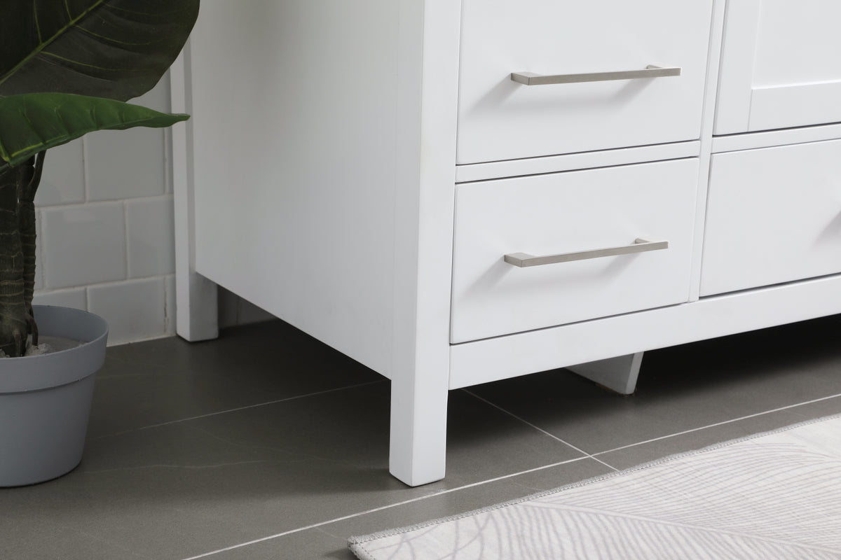 54 Inch SIngle Bathroom Vanity In White