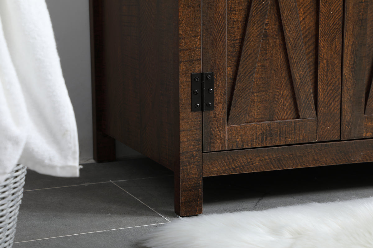36 inch Single Bathroom Vanity in Espresso with Backsplash