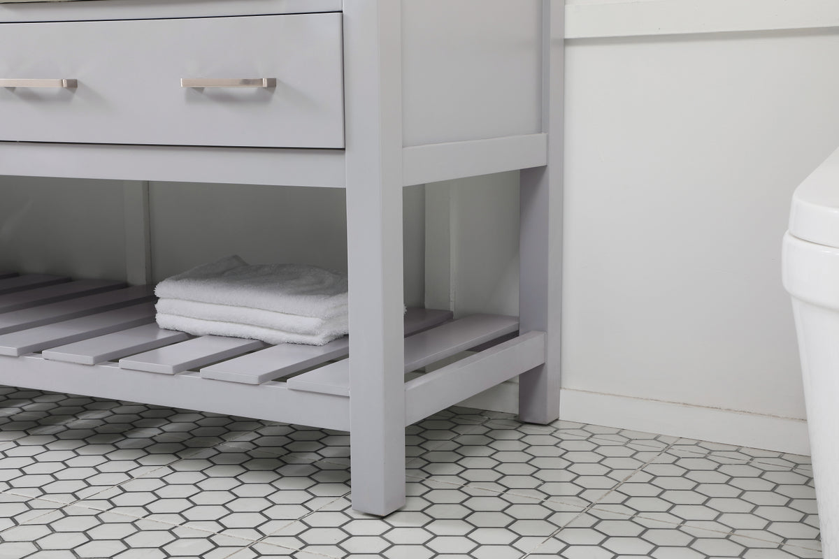 72 inch double bathroom vanity in grey