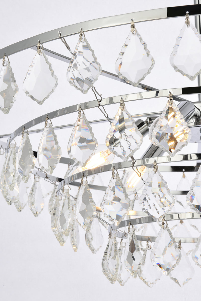 Ella 28 inch pendant in chrome