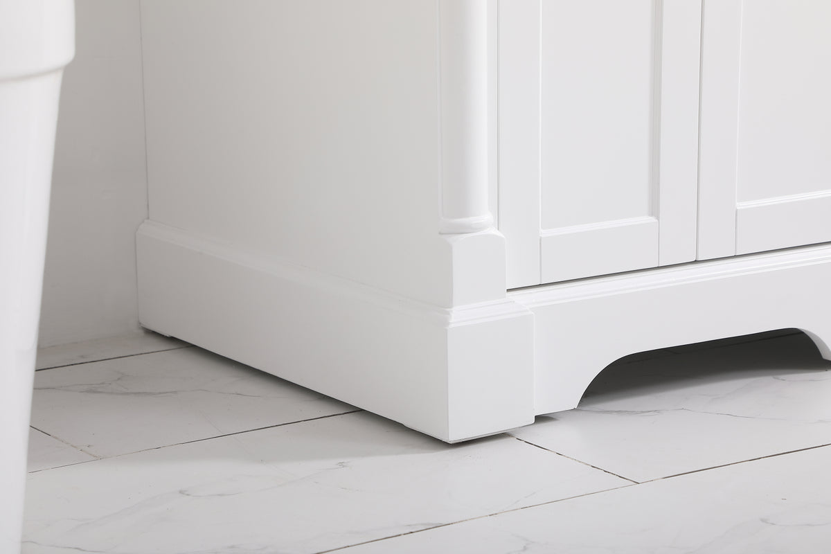24 inch Single bathroom vanity in White