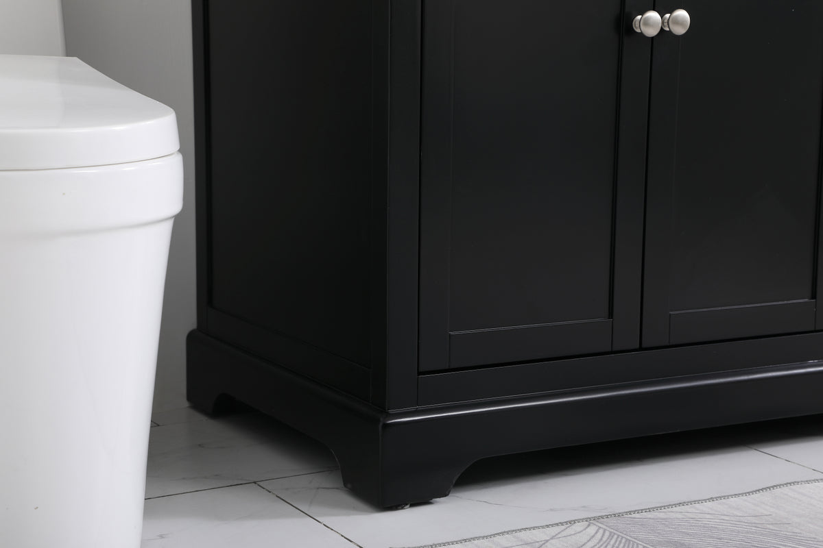 42 inch Single bathroom vanity in black