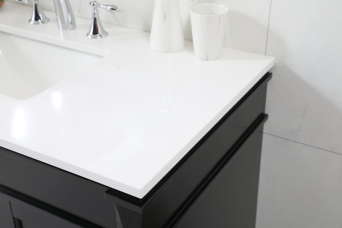 42 inch Single bathroom vanity in black