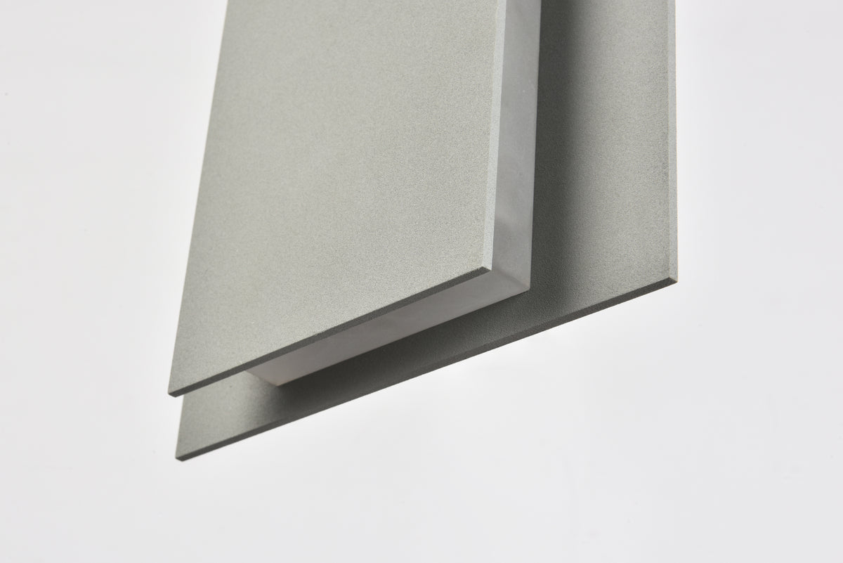 Raine Integrated LED wall sconce in silver
