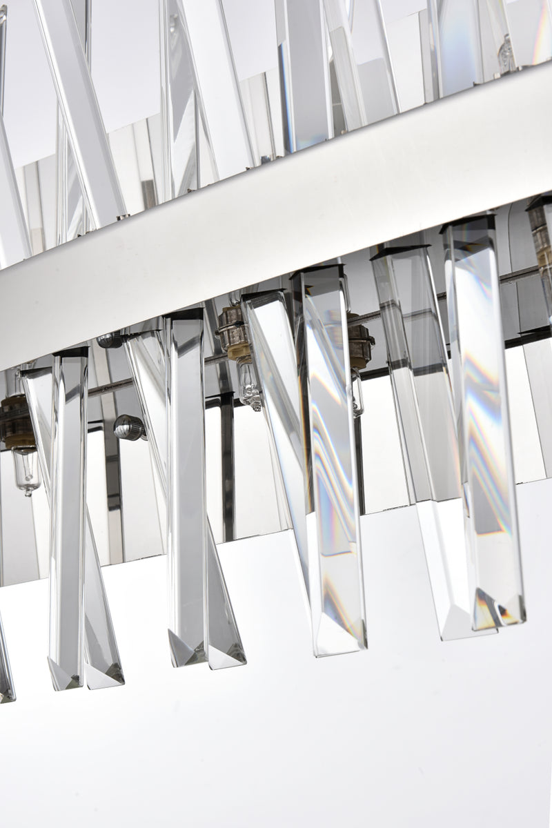 Serephina 36 inch crystal bath sconce in chrome