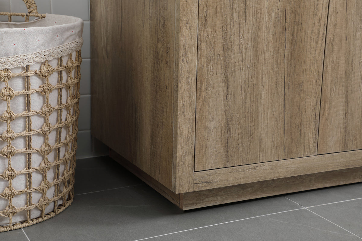 42 Inch SIngle Bathroom Vanity In Natural Oak
