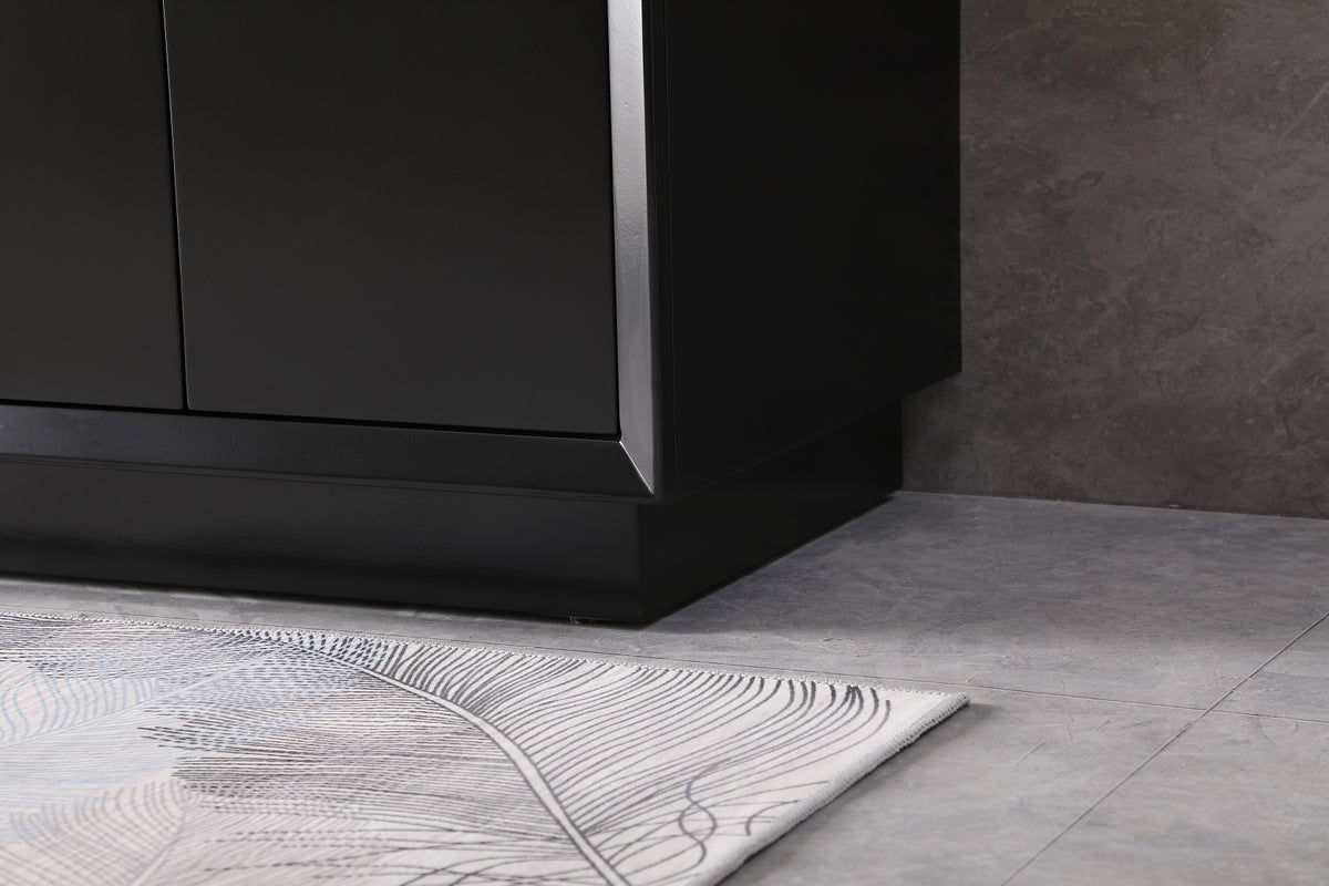 30 Inch SIngle Bathroom Vanity In Black