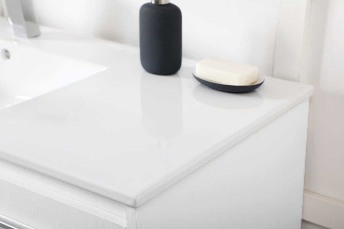 48 inch Single Bathroom Floating Vanity in White