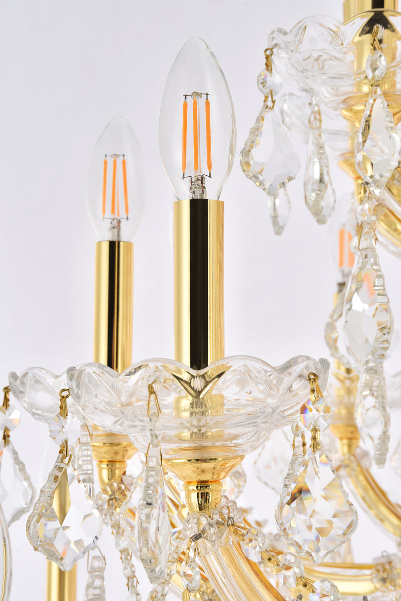 Maria Theresa 49 light Gold Chandelier Clear Royal Cut Crystal