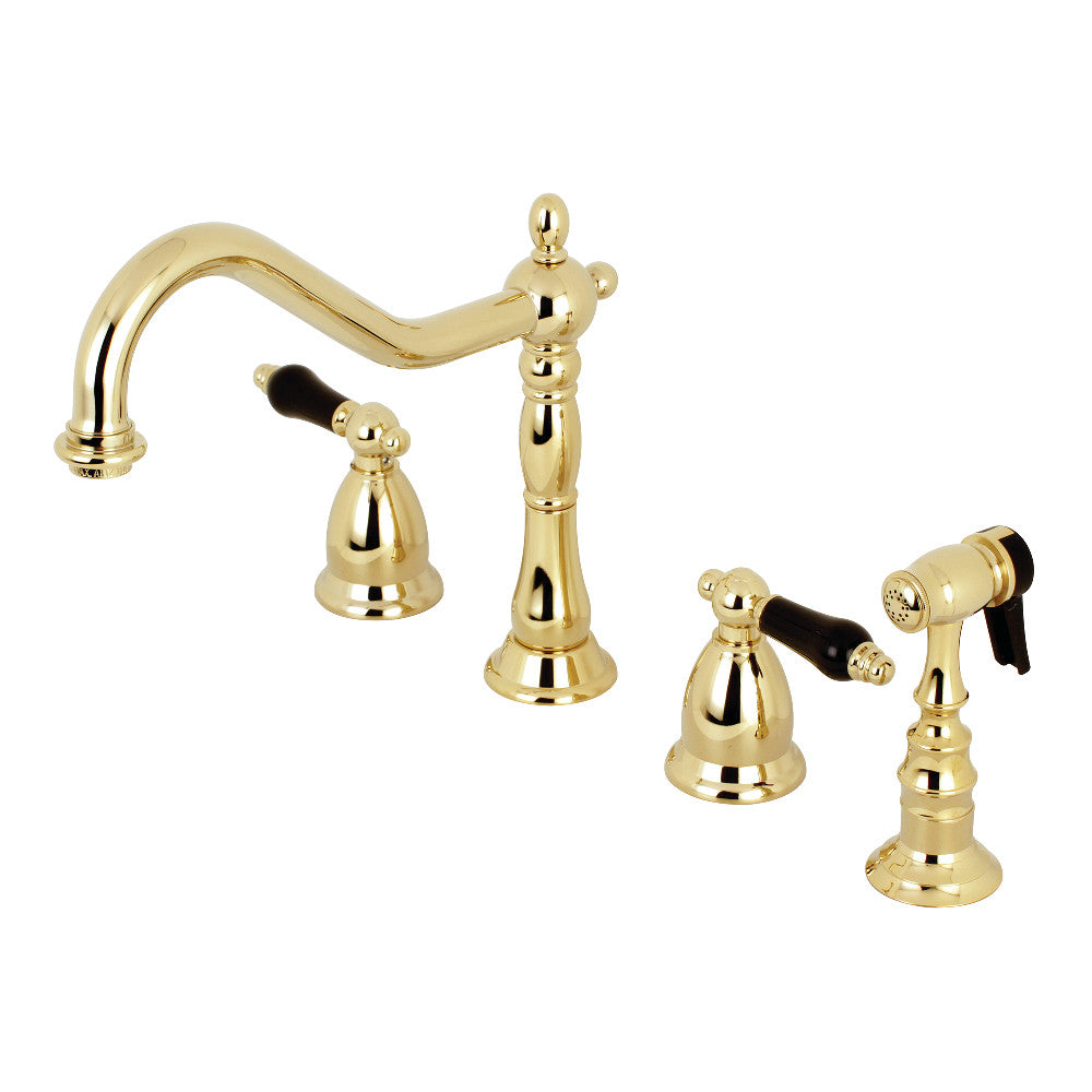 Duchess Widespread Kitchen Faucet in Polished Brass