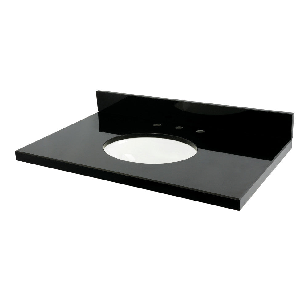 Templeton 36 Inch Vanity Sink Top in Black