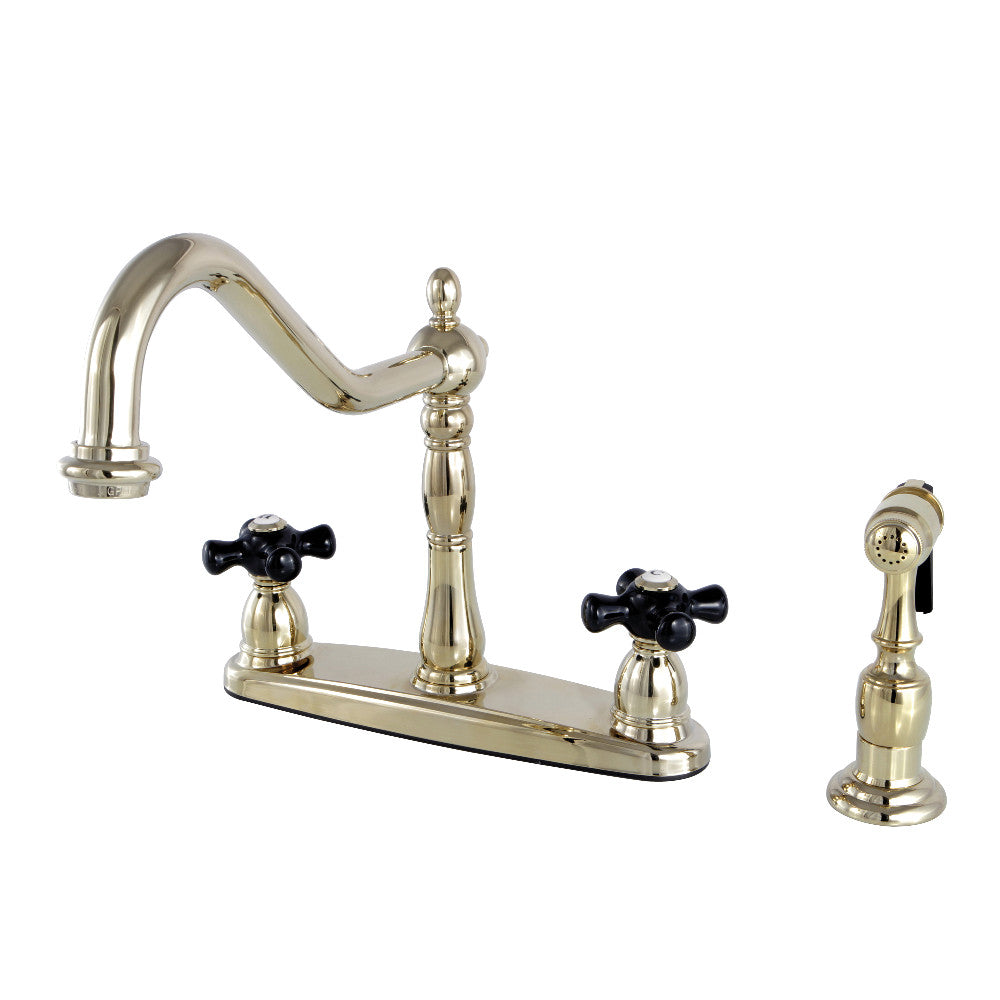 Duchess Centerset Kitchen Faucet in Polished Brass