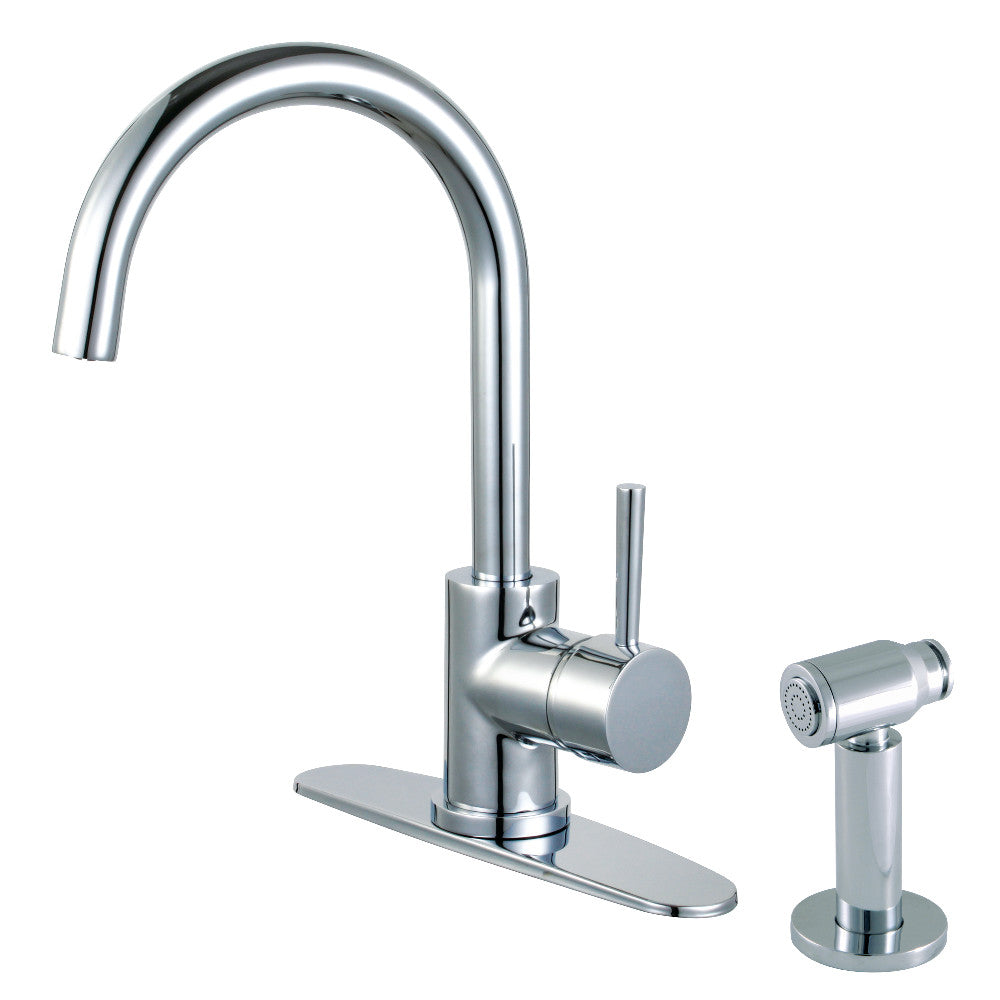 Concord One Handle Kitchen Faucet in Polished Chrome
