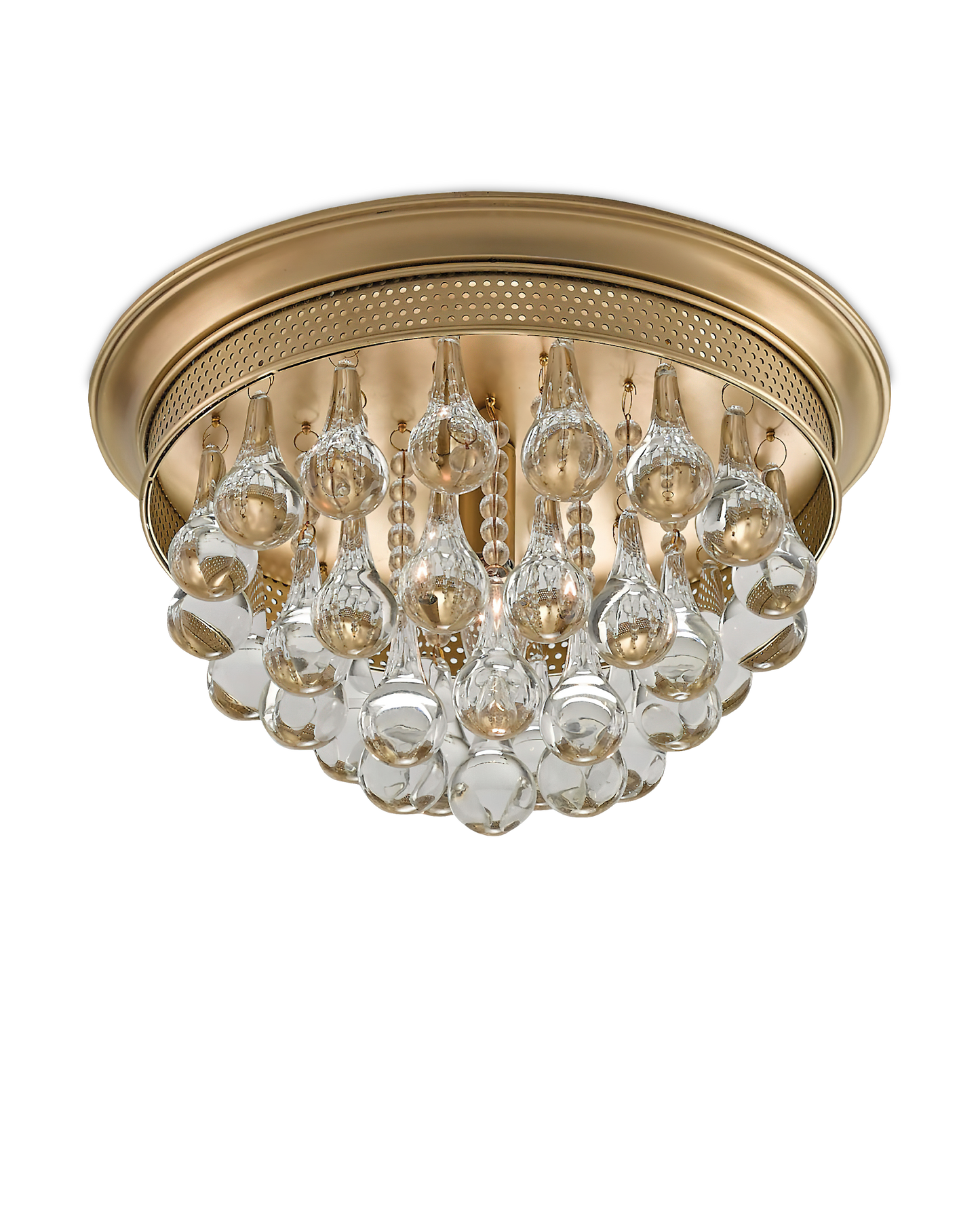 Worthing Brass Flush Mount