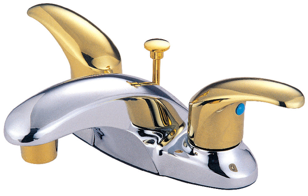 Legacy 4 Inch Centerset Bathroom Faucet in Polished Chrome/Polished Brass