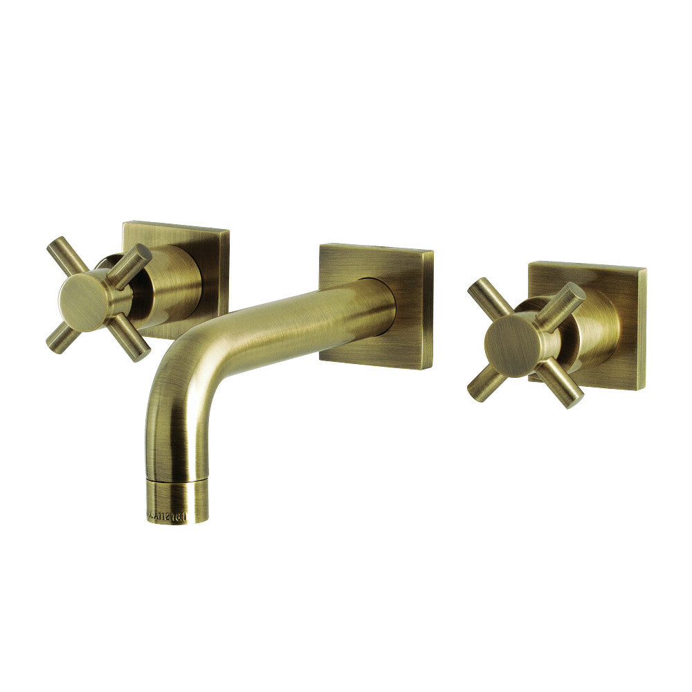 Concord Wall-Mount Bathroom Faucet in Antique Brass