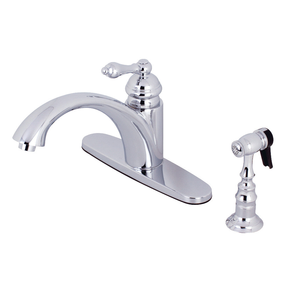 Vintage One Handle Kitchen Faucet in Polished Chrome