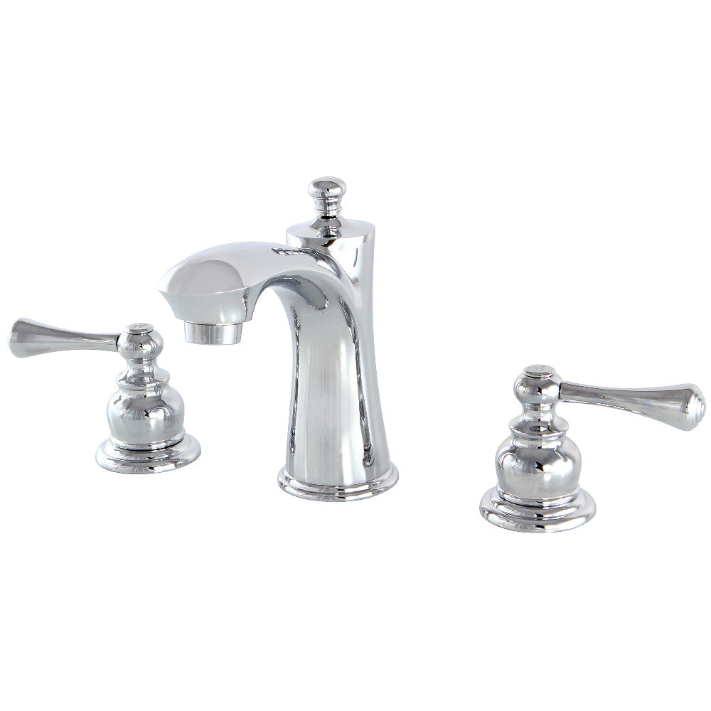 Vintage Widespread Bathroom Faucet in Polished Chrome