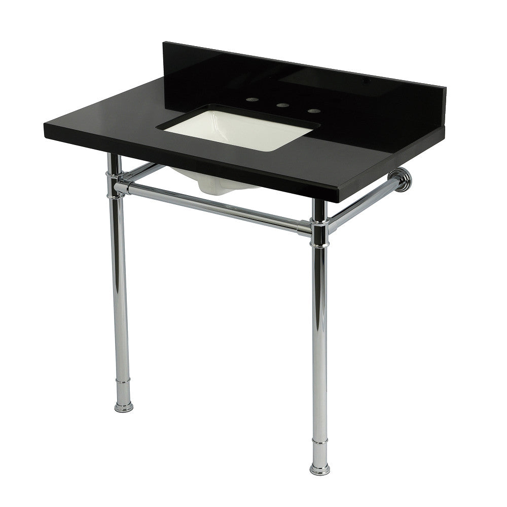 Imperial 36 Inch Console Sink in Polished Chrome