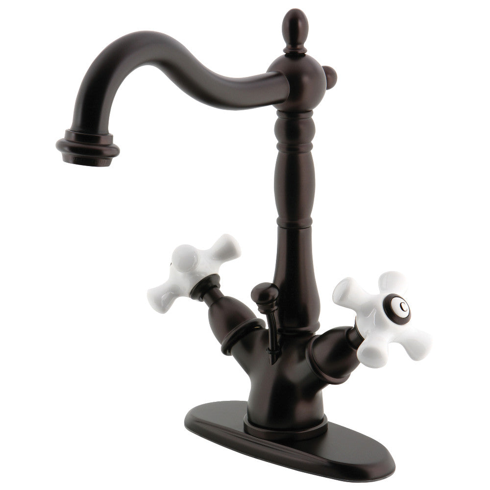 Heritage 4 Inch Centerset Bathroom Faucet in Oil Rubbed Bronze