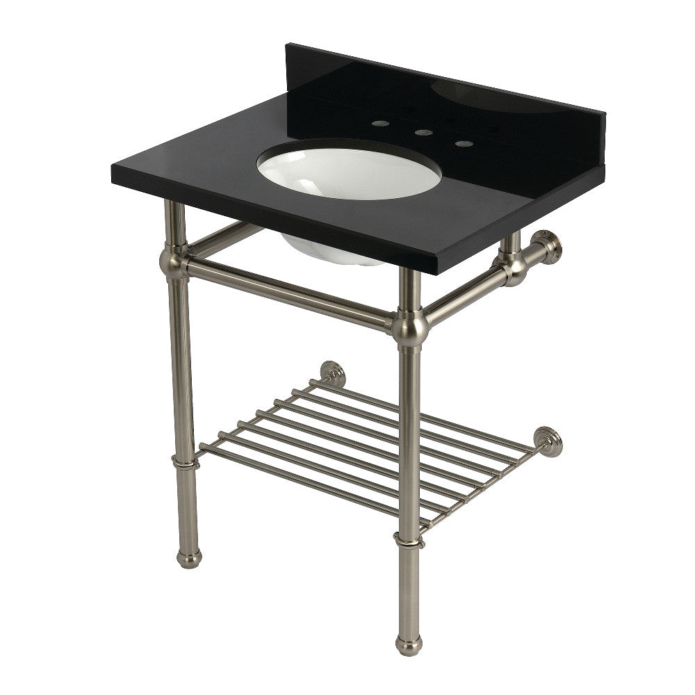 Templeton 30 Inch Console Sink in Brushed Nickel