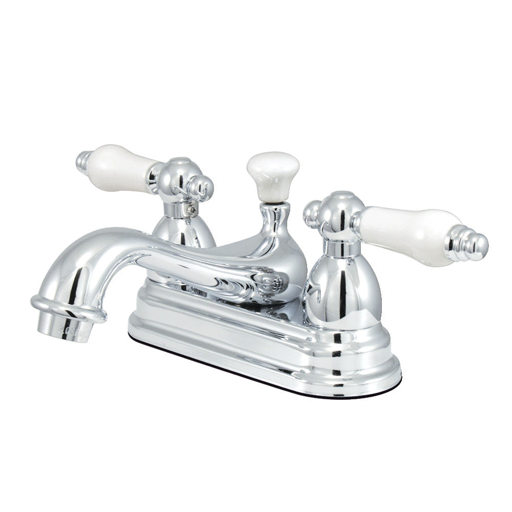 Restoration 4 Inch Centerset Bathroom Faucet in Polished Chrome