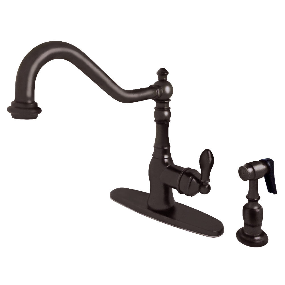 American Classic One Handle Kitchen Faucet in Oil Rubbed Bronze