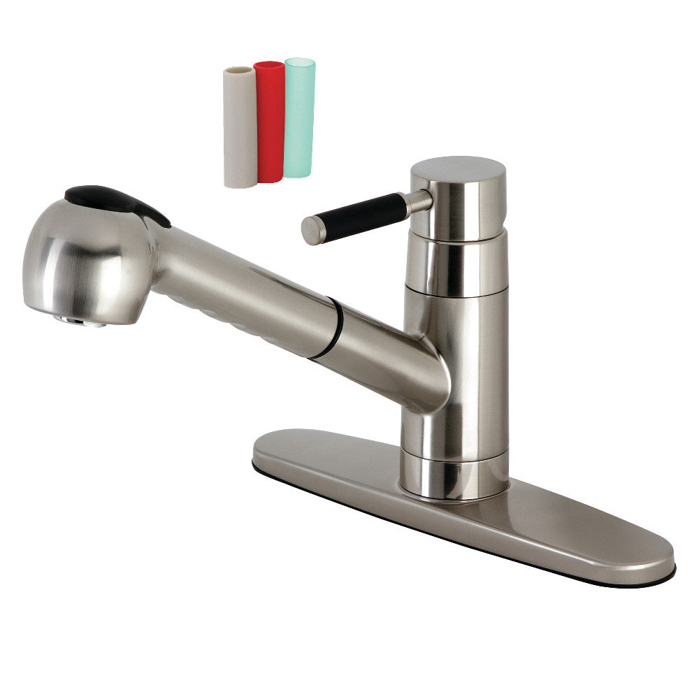 Kaiser Pull-Out Kitchen Faucet in Brushed Nickel