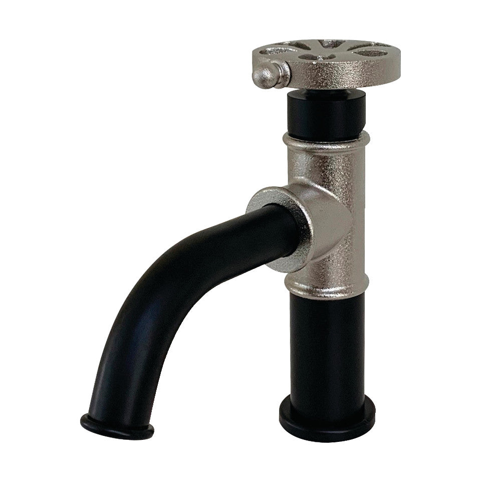 Belknap Single-Hole Bathroom Faucet in Matte Black/Polished Nickel