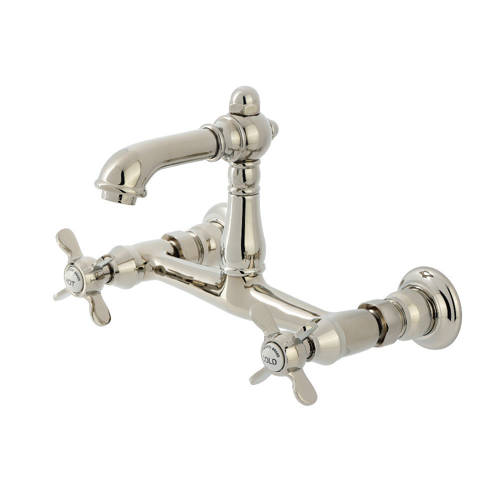Essex Wall-Mount Bathroom Faucet in Polished Nickel