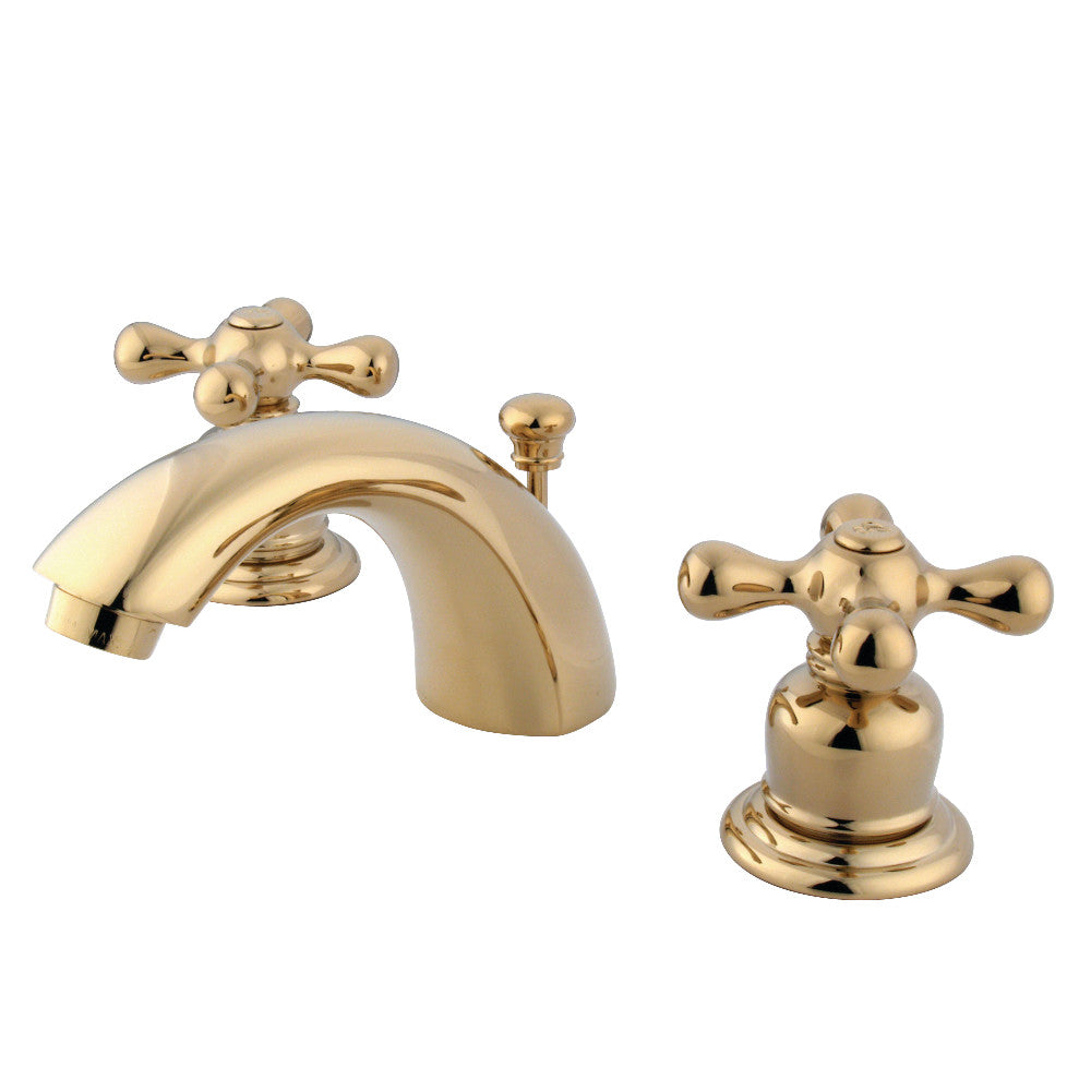 Magellan Mini-Widespread Bathroom Faucet in Polished Brass