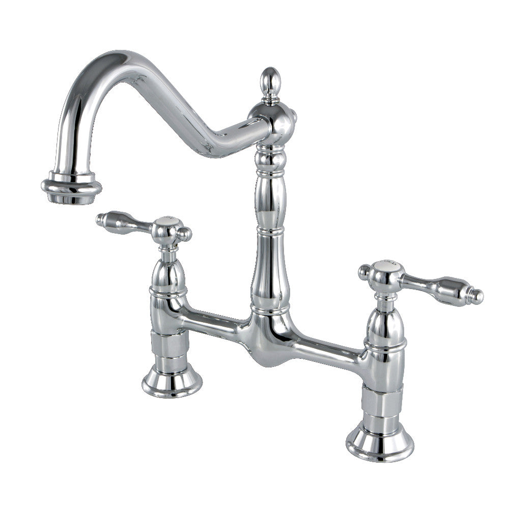 Tudor Bridge Kitchen Faucet in Polished Chrome