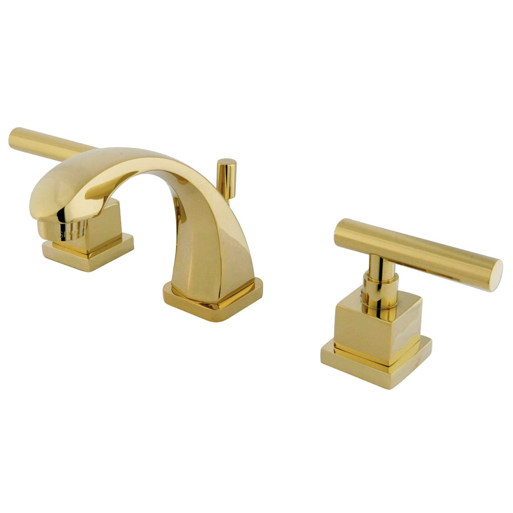 Claremont Widespread Bathroom Faucet in Polished Brass