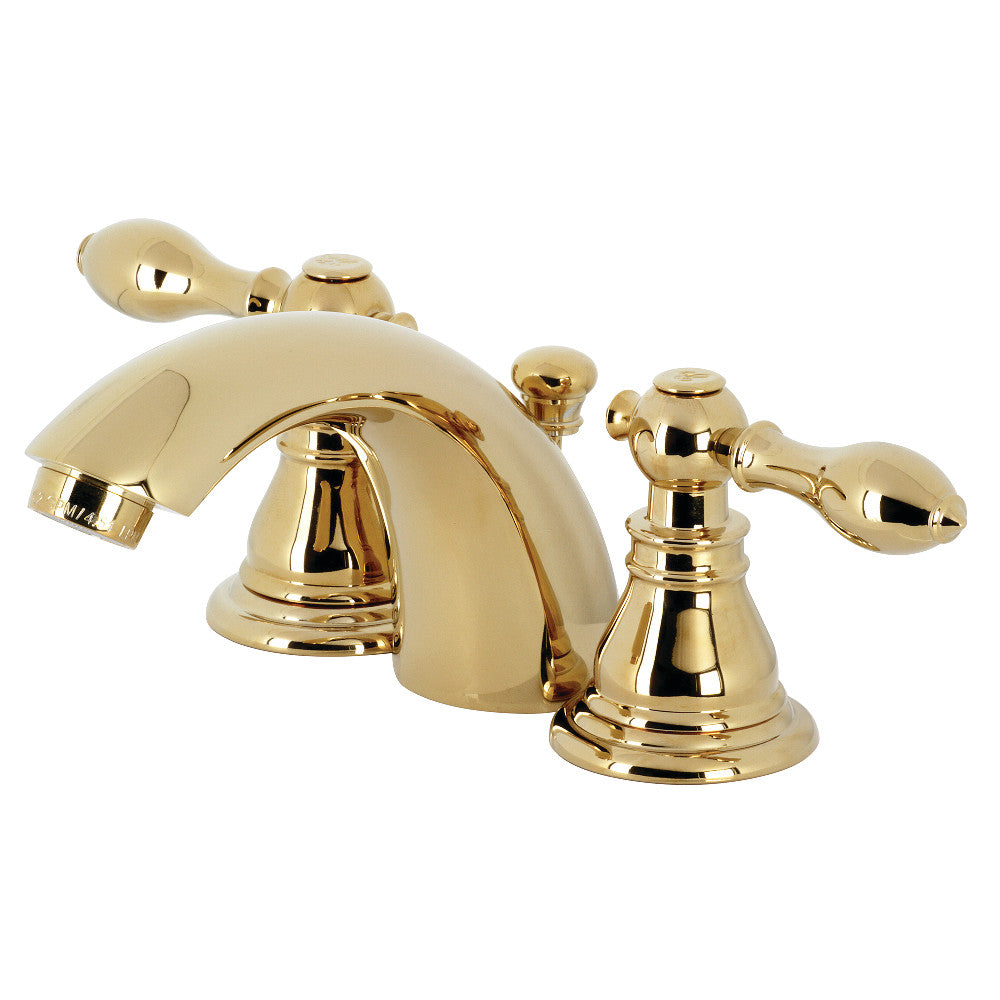 American Classic Mini-Widespread Bathroom Faucet in Polished Brass