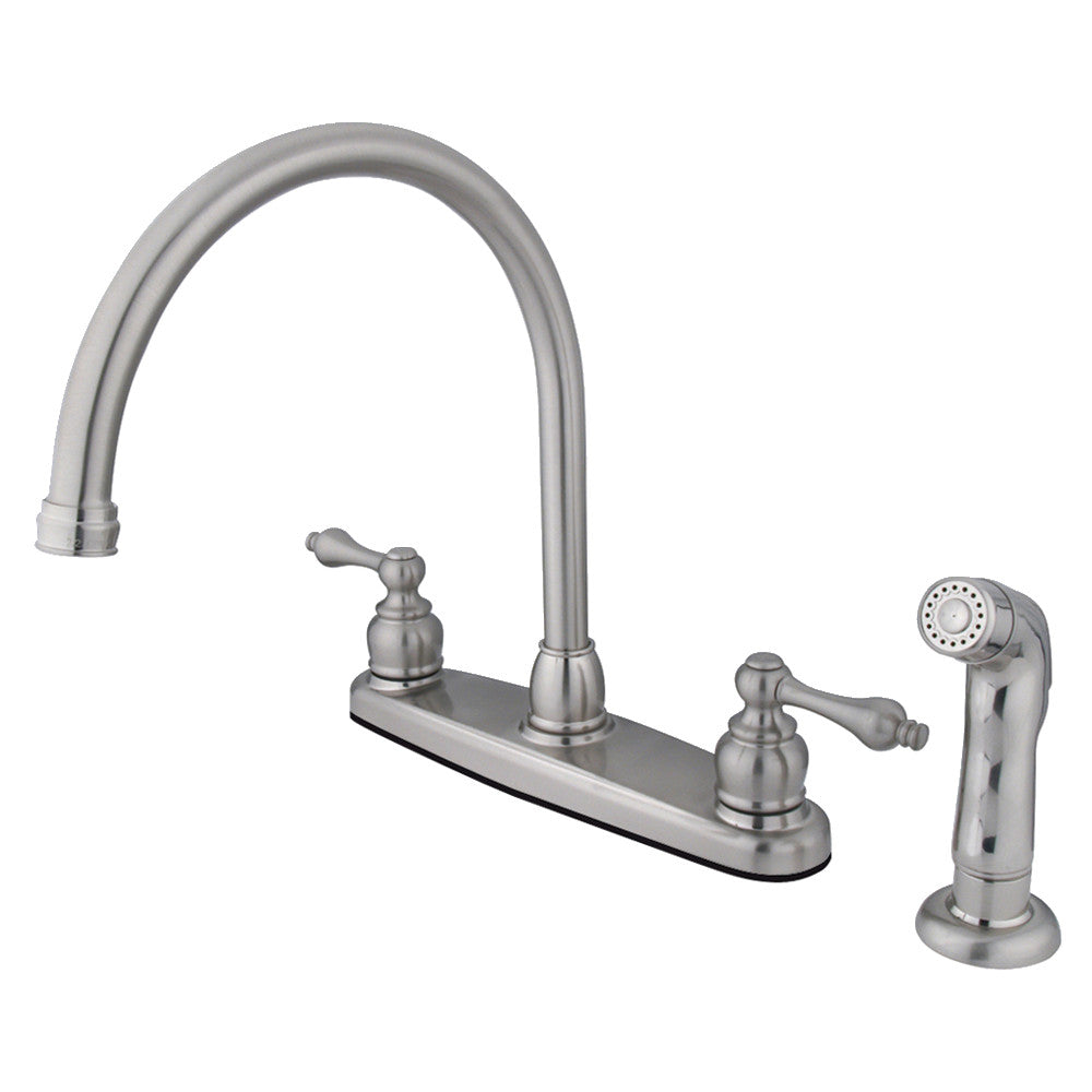 Vintage Centerset Kitchen Faucet in Brushed Nickel