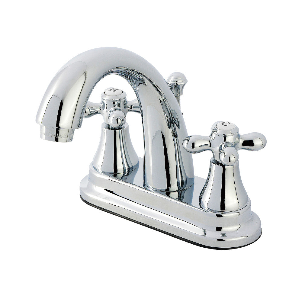 English Vintage 4 Inch Centerset Bathroom Faucet in Polished Chrome