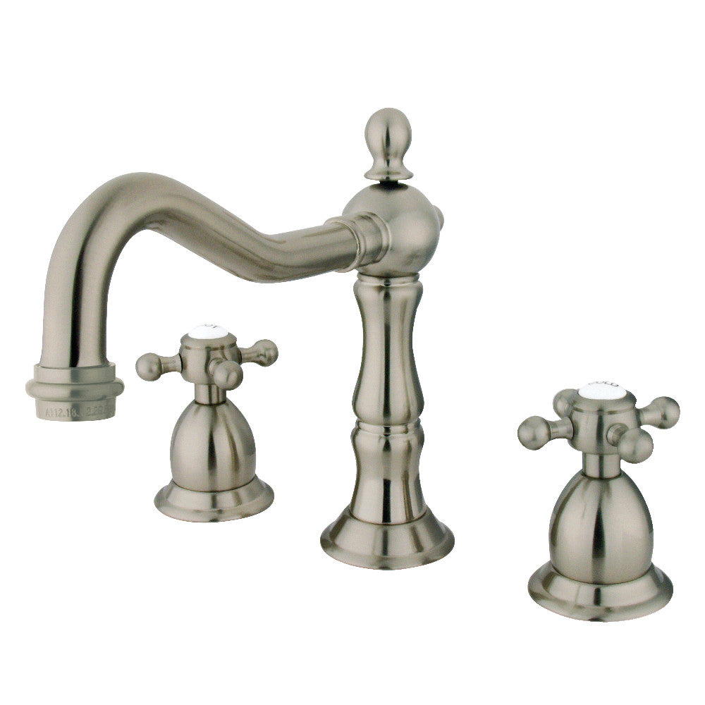 Heritage Widespread Bathroom Faucet in Brushed Nickel