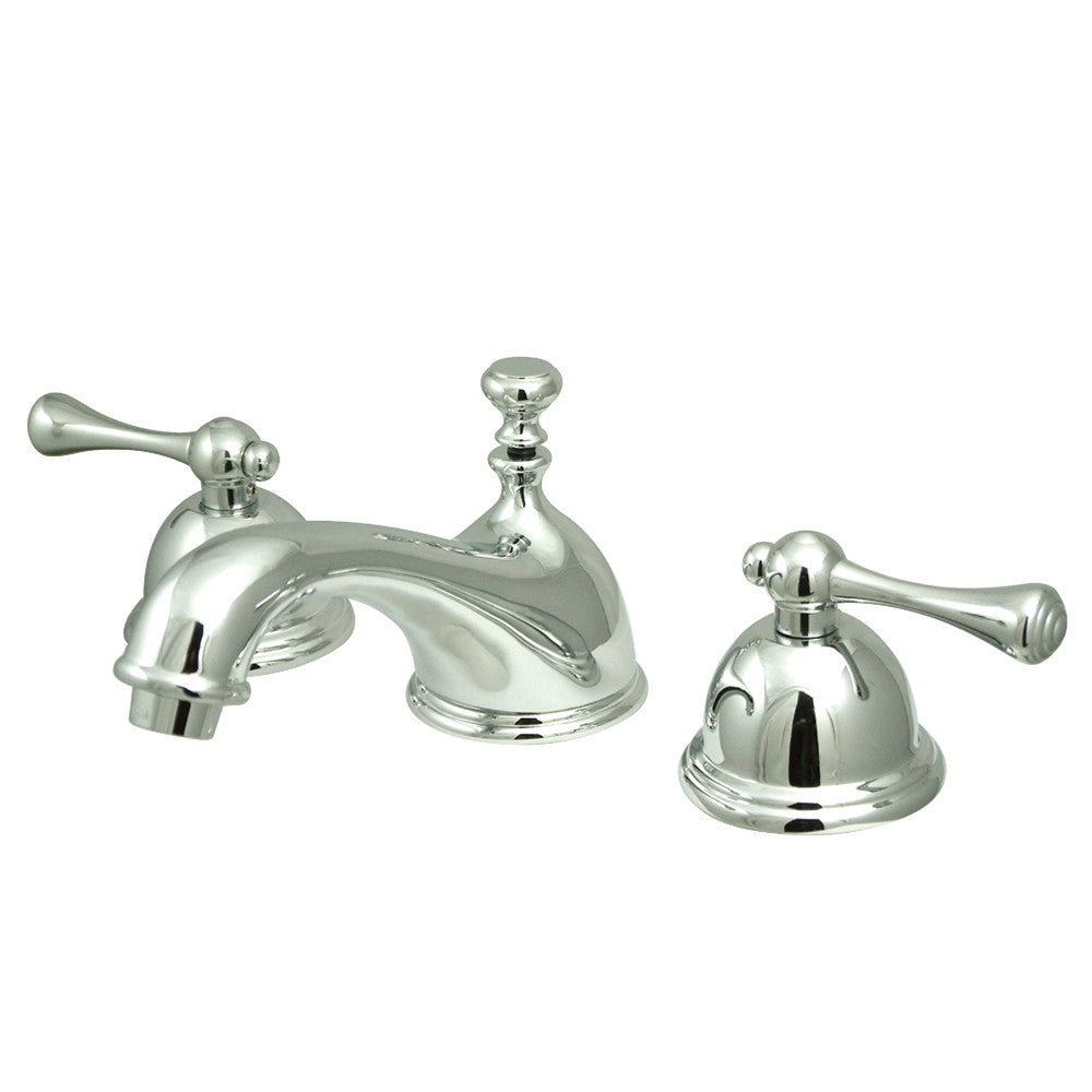 Vintage Widespread Bathroom Faucet in Polished Chrome