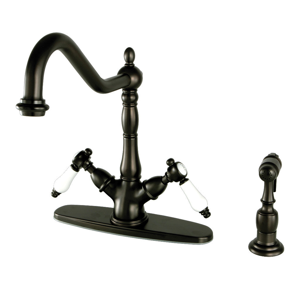 Bel-Air Two Handle Single-Hole Kitchen Faucet in Oil Rubbed Bronze