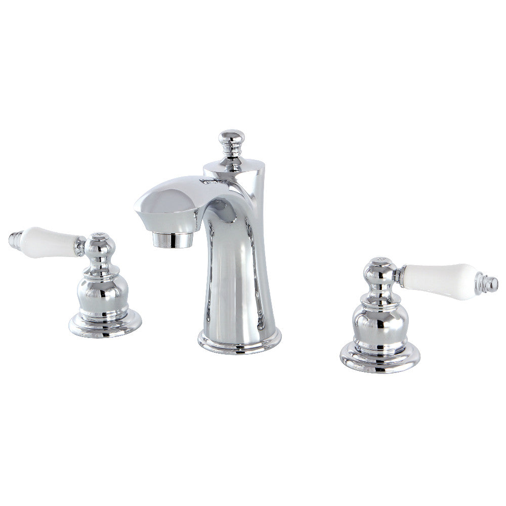 Victorian Widespread Bathroom Faucet in Polished Chrome