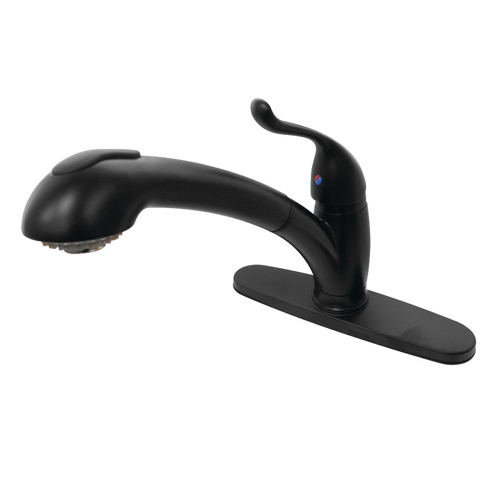 Yosemite Pull-Out Kitchen Faucet in Matte Black